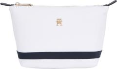 nachhaltige Kosmetiktasche Tommy Hilfiger Stripes Poppy weiß