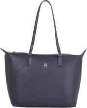 Tommy Hilfiger Shopper Kunstleder Poppy Plus dunkelblau