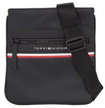 Crossoverbag Men Slim Tommy Hilfiger Stripe Mini Crossover Black strukturiert