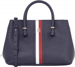 Henkeltasche Tommy Hilfiger TH Emblem Satchel Corp Streifen