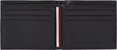Herrenbörse schwarz Leder Tommy Hilfiger Mini Wallet