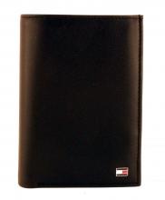 Tommy Hilfiger Eton Geldtasche Hochformat Leder Schwarz