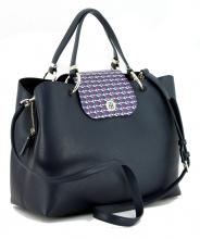 Tommy Hilfiger Handtasche dunkelblau Monogram Satchel Navy