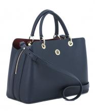 Tommy Hilfiger Henkeltasche TH Core Satchel dunkelblau burgundy