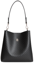 Tommy Hilfiger Icon Shoulder Bag Mono Beuteltasche Schwarz