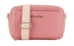 Tommy Hilfiger Schultertasche Iconic Rosa Camera Bag Webbandgurt