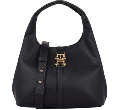 Plush Small Satchel Kurzgrifftasche Tommy Hilfiger Schwarz