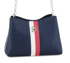 Schultertasche Space Blue Streifen Tommy Hilfiger TH Emblem Crossover Corp