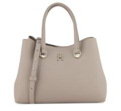 Hilfiger Kurzgrifftasche Emblem Small Satchel Oatmilk beige taupe