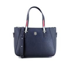 Tommy Hilfiger Satchel Element Corp Henkeltasche Dunkelblau Markenstrips