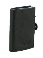 Tony Perotti Cardprotector Black Leder Italien Alukern
