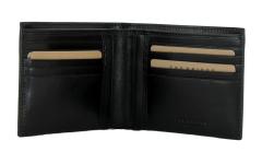 2. Wahl The Bridge Nero schwarz Leder Herrenbrieftasche glänzend