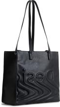 Tote Bag Desigual Psico Logo Merlo Negro Black Wellendesign