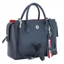 Tote Bag Tommy Hilfiger Charming Satchel navy dunkelblau rot
