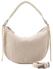 FREDsBRUDER Natural Flow Hobo Oat Milk knautschige Schultertasche hellbeige