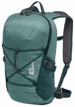 grüner Multisportrucksack Jack Wolfskin Cyrox Shape 15 Liter Jade Raincover