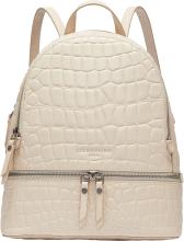 Leder Daypack mit Reptiloptik Liebeskind Almond Milk Beige 