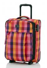 Travelite Campus Handgepäck Koffer 2 Räder Karo Pink