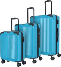Travelite Cruise Türkis dreiteiliges Trolleyset L/M/S