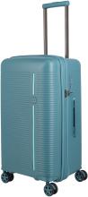 erweiterbarer Hartschalenkoffer Travelite Roomer 4w Trunk M 66cm Aqua
