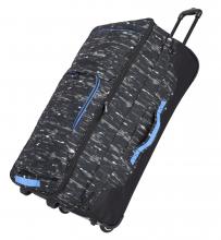 Trolleytasche Travelite Basics schwarz grau gemuster 2-Rad