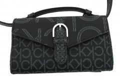 Überschlagtäschchen Handy Calvin Klein Wallet Bag Black Markenprint RFID