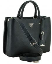 Henkeltasche schwarz Ziernieten Guess Meridian Anhänger