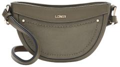 Halbmondtasche L.Credi forest Velours grün Palmira