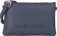 Valentino Damen Handtasche klein Rised RE Blu Dunkelblau 