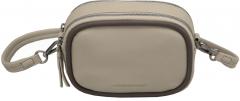 kleine Schultertasche Ella Piping beige taupe Les Visionnaires Lammleder