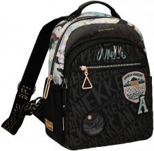 Nylonrucksack schwarzbunt Logoprint Kanada Anekke Nature Woods