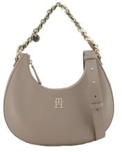Halbmondtasche Tommy Hilfiger TH Chic Shoulder Bag beige taupe Kette