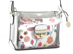 Umhängetasche L.Credi Munich Cami weiß transparent Etui