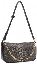 Abendtasche Phaedra mit Leoprint Braun Mix L.Credi Kette