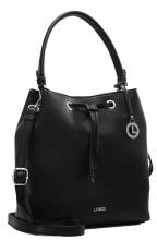 Damenhenkeltasche L.Credi Schwarz Ebony