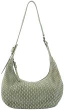 hellgrüne FREDsBRUDER Schultertasche Soft Cut Leaf Leder