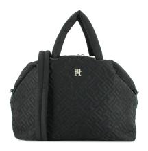 Kurzgrifftasche Tommy Hilfiger Flow Weekender Glanz Schwarz Edel