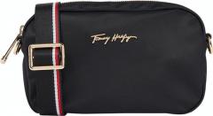 sportliche Umhängetasche aus Nylon Tommy Hilfiger New Nylon Crossover Black