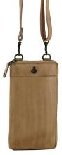 Lederbörse Crossover Harbour2nd Lina Cut Outs Anker Caramel Handytasche