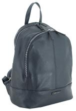 Lederrucksack Heidrun 365 d.a.y.s Navy Blau teilbare Schulterriemen