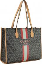 Shopper Logoprint 3D Effekt schwarz gemustert Guess Silvana