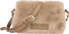 Valentino Iceland Überschlagtasche Fell Beige