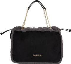 Valentino Max Henkeltasche Plüsch-Velours Schwarz