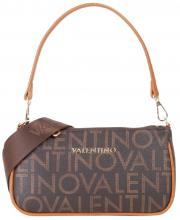 Mario Valentino schmale Crossovertasche Logoprint braun Regina RE