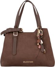 Valentino Winnie Winter Henkeltasche Velours Caffe - Dunkelbraun