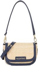 Valentino kompakte Basttasche Demetra blau Naturale Überschlag