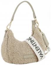 Valentino Special Camy kleine Umhängetasche Kunstfell taupe