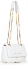 Überschlagtasche Kettenhenkel Valentino Ocarina gesteppt weiß Bianco