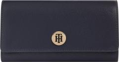 Überschlag Geldbörse Tommy Hilfiger Honey Large EW With Flap Dunkelblau