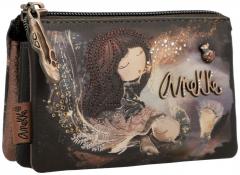 dreigeteilte Schlüsselbörse Anekke Glitzer Fantasiewelt dunkelbunt